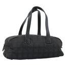 CHANEL New Travel Line Hand Bag Nylon Black CC Auth 188435-1