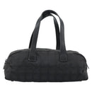 CHANEL New Travel Line Hand Bag Nylon Black CC Auth 188435-2