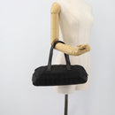 CHANEL New Travel Line Hand Bag Nylon Black CC Auth 188435-22
