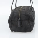 CHANEL New Travel Line Hand Bag Nylon Black CC Auth 188435-4
