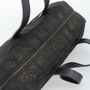 CHANEL New Travel Line Hand Bag Nylon Black CC Auth 188435-6