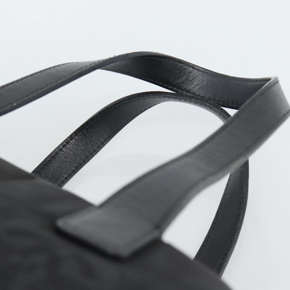 CHANEL New Travel Line Hand Bag Nylon Black CC Auth 188435