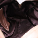 Max Mara Hand Bag Leather Brown Gold Auth 188438A-19