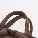 Max Mara Hand Bag Leather Brown Gold Auth 188438A-9