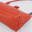 BOTTEGA VENETA INTRECCIATO Handtas Leer Rood 120773 Auth 188439A-9