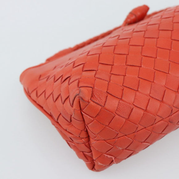 BOTTEGA VENETA INTRECCIATO Handtas Leer Rood 120773 Auth 188439A