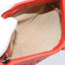 BOTTEGA VENETA INTRECCIATO Handtas Leer Rood 120773 Auth 188439A-11