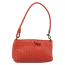 BOTTEGA VENETA INTRECCIATO Handtas Leer Rood 120773 Auth 188439A-1