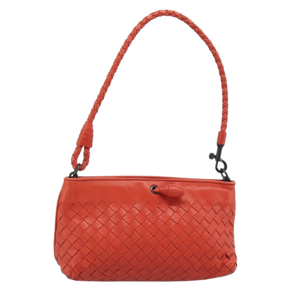 BOTTEGA VENETA INTRECCIATO Handtas Leer Rood 120773 Auth 188439A
