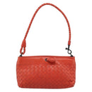 BOTTEGA VENETA INTRECCIATO Handtas Leer Rood 120773 Auth 188439A-13