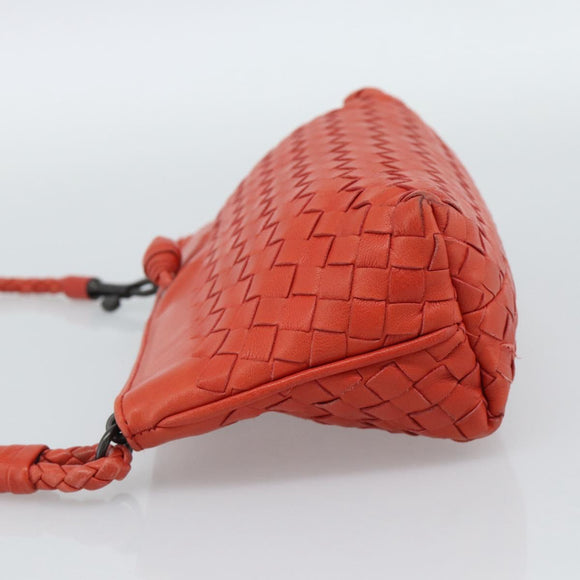 BOTTEGA VENETA INTRECCIATO Handtas Leer Rood 120773 Auth 188439A