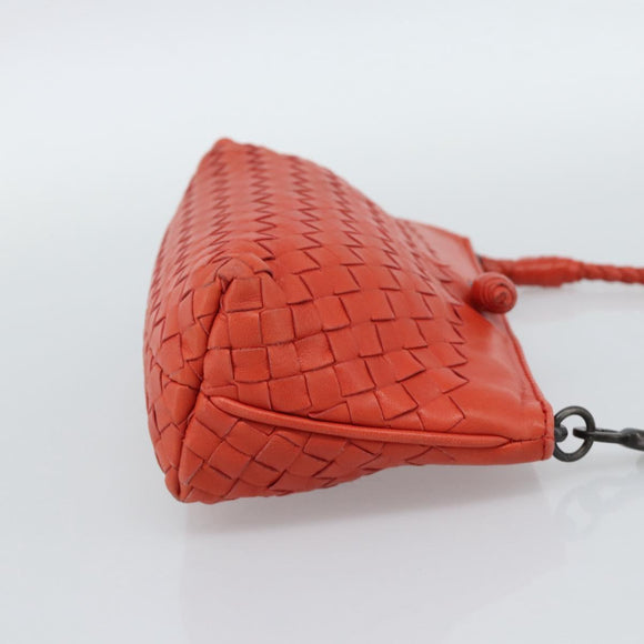 BOTTEGA VENETA INTRECCIATO Handtas Leer Rood 120773 Auth 188439A