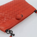 BOTTEGA VENETA INTRECCIATO Handtas Leer Rood 120773 Auth 188439A-6