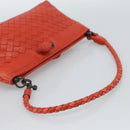 BOTTEGA VENETA INTRECCIATO Handtas Leer Rood 120773 Auth 188439A-7