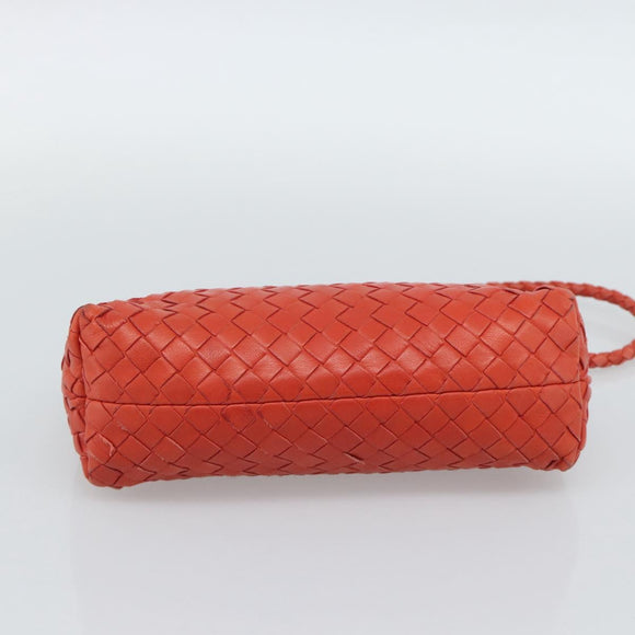 BOTTEGA VENETA INTRECCIATO Handtas Leer Rood 120773 Auth 188439A