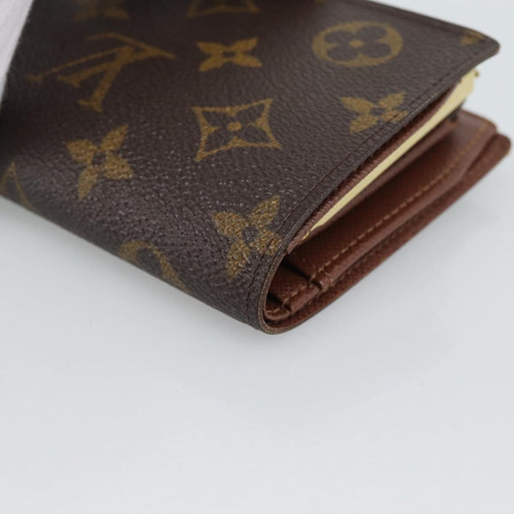LOUIS VUITTON Monogram Porte Monnaie Billets Viennois Wallet M61663 Auth 188441A