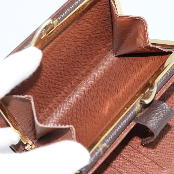 LOUIS VUITTON Monogram Porte Monnaie Billets Viennois Wallet M61663 Auth 188441A