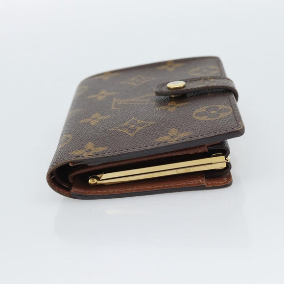 LOUIS VUITTON Monogram Porte Monnaie Billets Viennois Wallet M61663 Auth 188441A