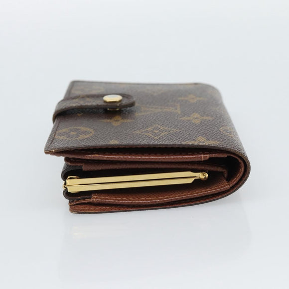LOUIS VUITTON Monogram Porte Monnaie Billets Viennois Wallet M61663 Auth 188441A