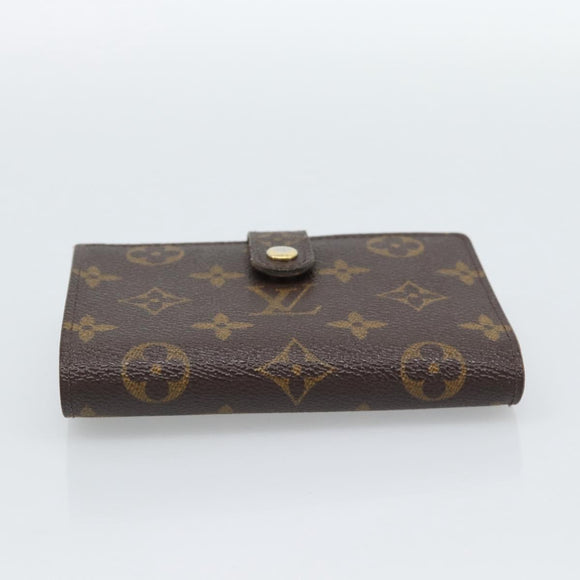 LOUIS VUITTON Monogram Porte Monnaie Billets Viennois Wallet M61663 Auth 188441A