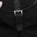 PRADA Backpack Nylon Black Silver Auth 188443-17