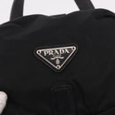 PRADA Backpack Nylon Black Silver Auth 188443-18