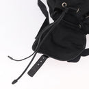 PRADA Backpack Nylon Black Silver Auth 188443-19