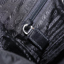 PRADA Backpack Nylon Black Silver Auth 188443-26