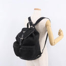 PRADA Backpack Nylon Black Silver Auth 188443-29