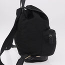 PRADA Backpack Nylon Black Silver Auth 188443-6