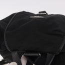 PRADA Backpack Nylon Black Silver Auth 188443-7