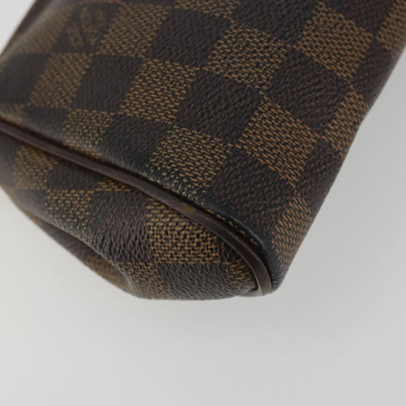 LOUIS VUITTON Damier Ebene Eva Shoulder Bag N55213 LV Auth 188452