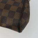 LOUIS VUITTON Damier Ebene Eva Shoulder Bag N55213 LV Auth 188452-17