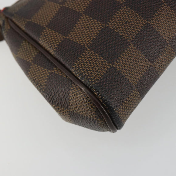 LOUIS VUITTON Damier Ebene Eva Shoulder Bag N55213 LV Auth 188452