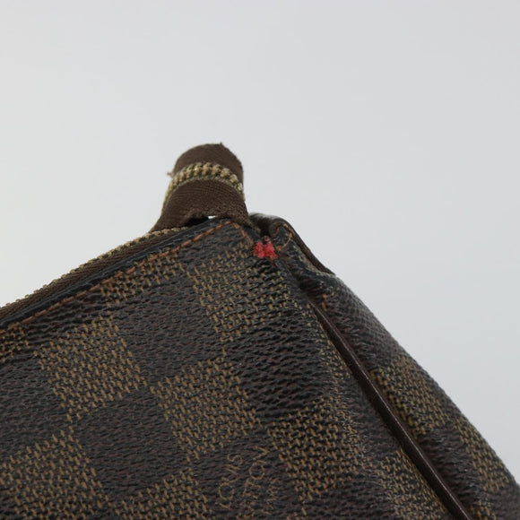 LOUIS VUITTON Damier Ebene Eva Shoulder Bag N55213 LV Auth 188452