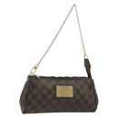 LOUIS VUITTON Damier Ebene Eva Shoulder Bag N55213 LV Auth 188452-1