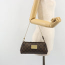 LOUIS VUITTON Damier Ebene Eva Shoulder Bag N55213 LV Auth 188452-22