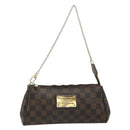 LOUIS VUITTON Damier Ebene Eva Shoulder Bag N55213 LV Auth 188452-13
