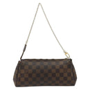 LOUIS VUITTON Damier Ebene Eva Shoulder Bag N55213 LV Auth 188452-2