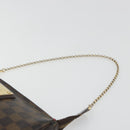 LOUIS VUITTON Damier Ebene Eva Shoulder Bag N55213 LV Auth 188452-14
