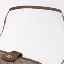 GUCCI GG Supreme Web Sherry Line Shoulder Bag PVC Beige Gold Auth 188457-8