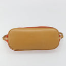GUCCI Accessory Pouch Suede Orange Gold 039 1103 2123 Auth 188458-5