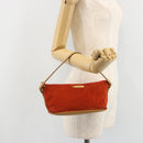 GUCCI Accessory Pouch Suede Orange Gold 039 1103 2123 Auth 188458-22