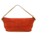 GUCCI Accessory Pouch Suede Orange Gold 039 1103 2123 Auth 188458-2