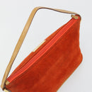 GUCCI Accessory Pouch Suede Orange Gold 039 1103 2123 Auth 188458-6