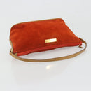 GUCCI Accessory Pouch Suede Orange Gold 039 1103 2123 Auth 188458-7