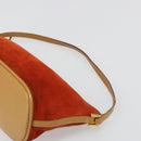 GUCCI Accessory Pouch Suede Orange Gold 039 1103 2123 Auth 188458-8