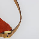 GUCCI Accessory Pouch Suede Orange Gold 039 1103 2123 Auth 188458-9