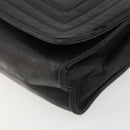 CHANEL Chain Shoulder Bag Lamb Skin Black Gold CC Auth 188459-9