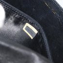 CHANEL Chain Shoulder Bag Lamb Skin Black Gold CC Auth 188459-12